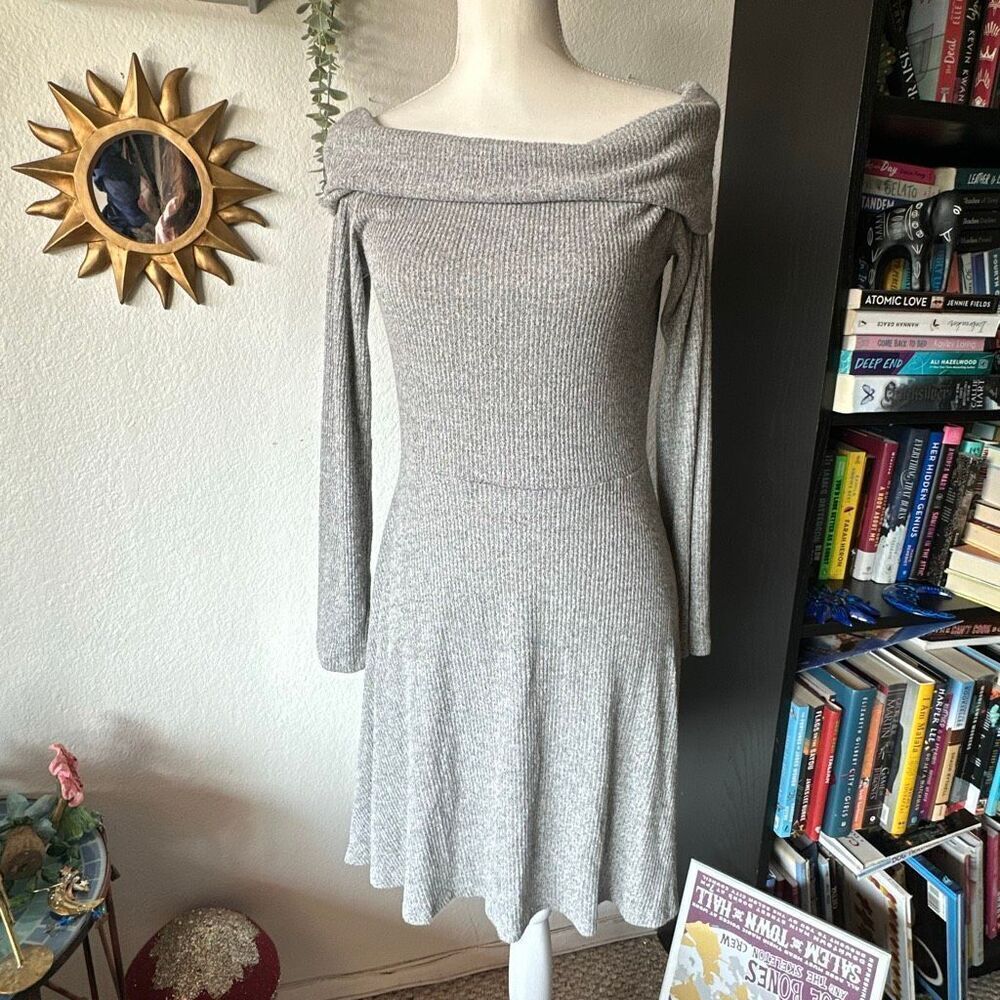 American Rag Cie Size Large Gray Long sleeve dress Sweater dress